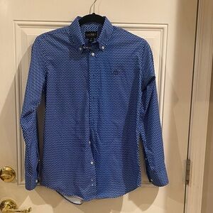 Ralph Lauren Boys Blue and White Button-Down Shirt